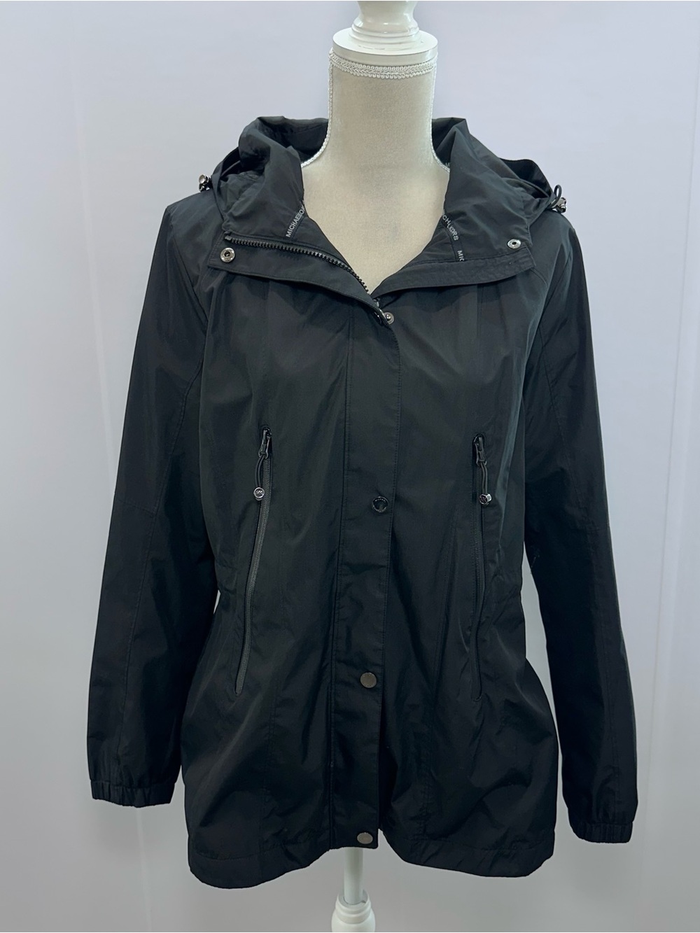 MICHAEL Michael Kors Black Hooded Utility Anorak